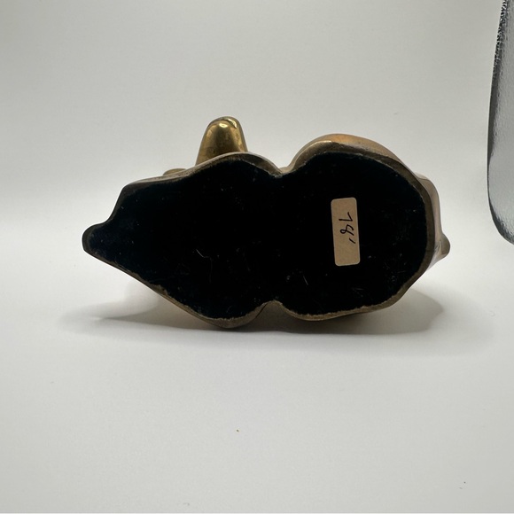 Vintage Brass Deer Figurine Mid Century Modern Gold Fawn Statue Woodland Decor - Picture 4 of 6